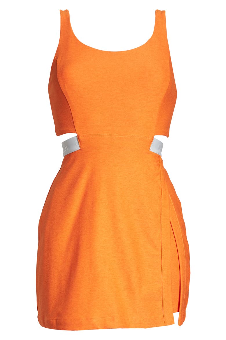 Court Cutout Tennis Dress, Alternate, color, CLEMENTINE