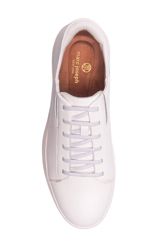 Marc Joseph New York River St Hands-Free Slip On Technology Leather Fashion Sneakers, Alternate, color, White Napa Leather