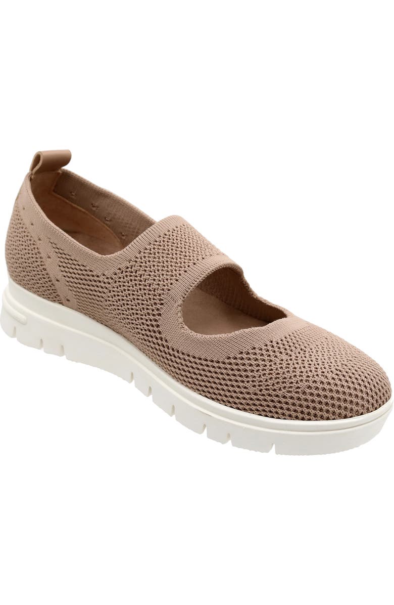 David Tate Knit Mary Jane, Main, color, Taupe