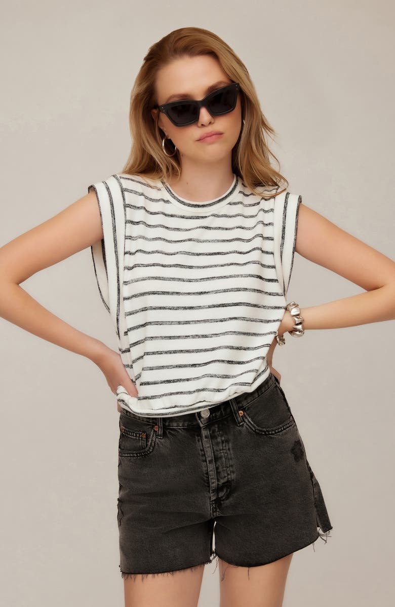 FIFTEEN TWENTY Janice Extended Shoulder Tank, Alternate, color, Stripe