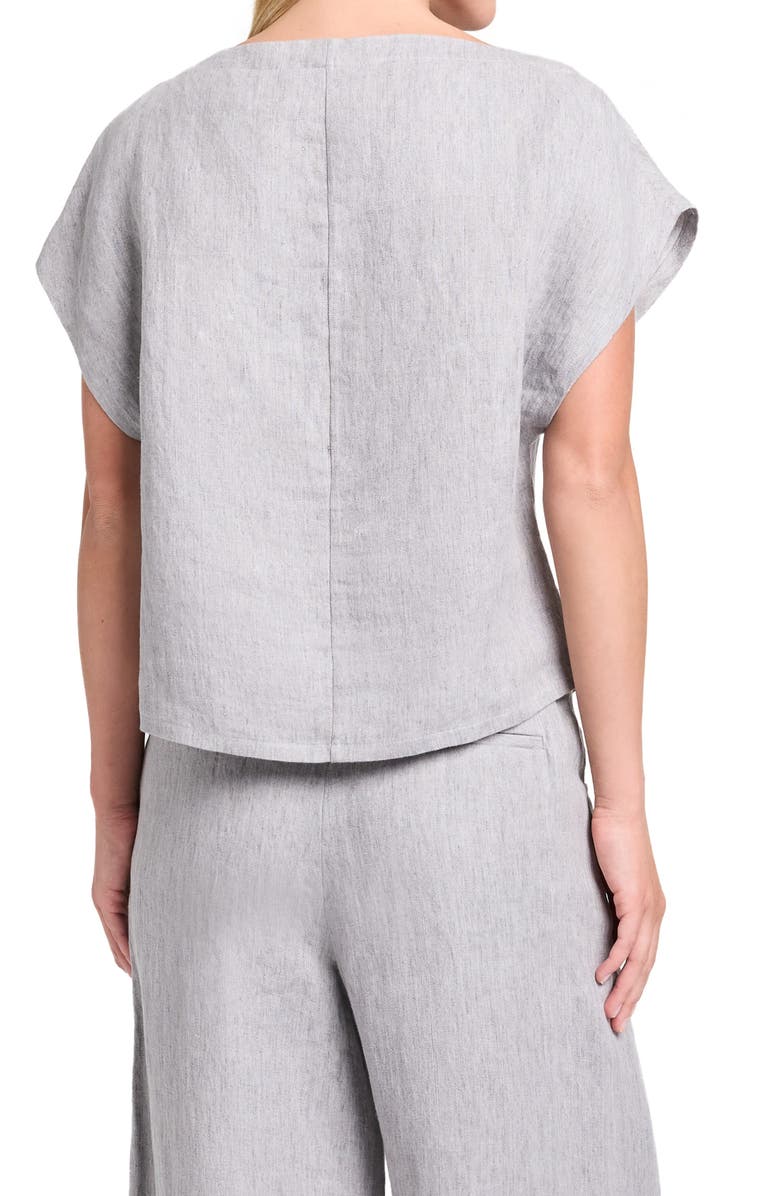 TWP Simple Cap Sleeve Top, Alternate, color, Light Heather Grey