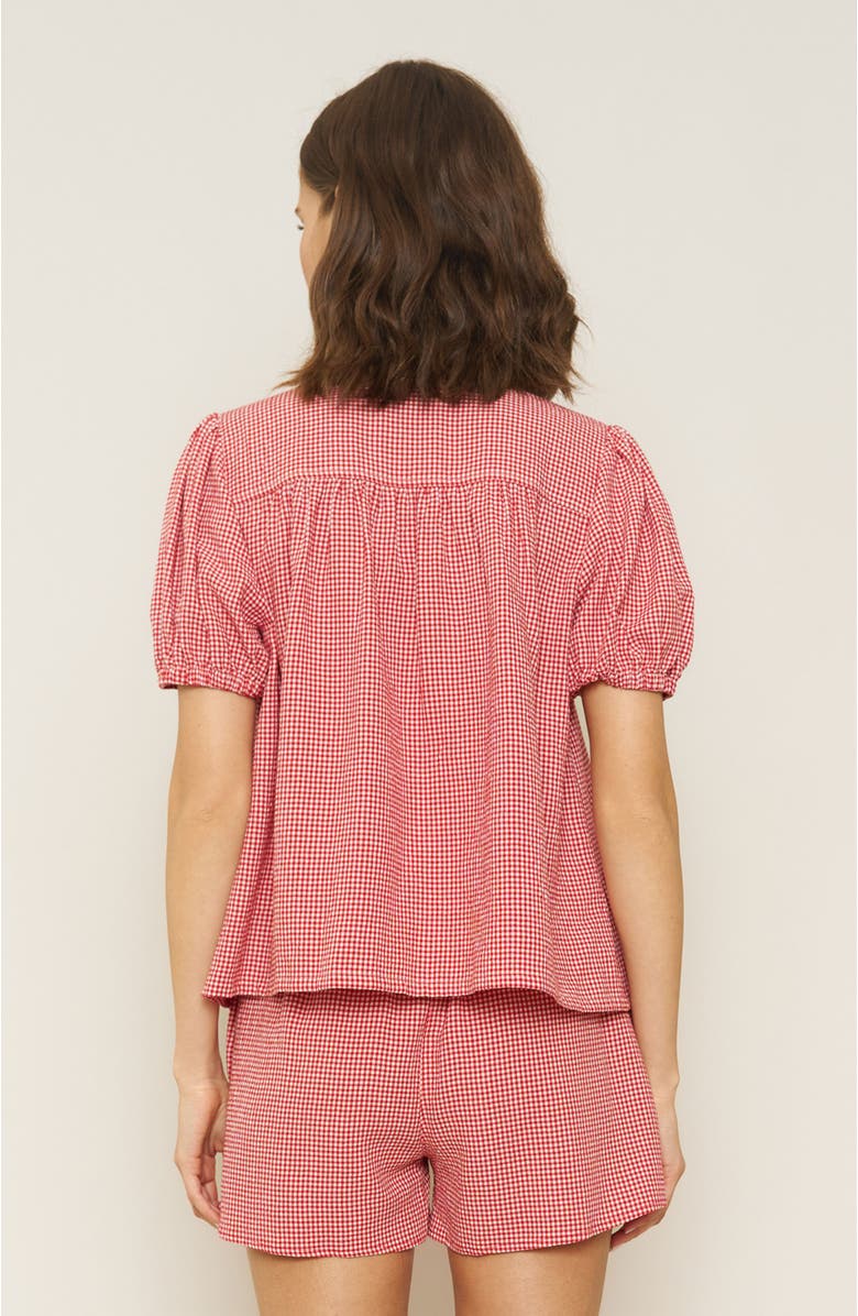 Whimsy + Row Birdie Top, Alternate, color, Red Gingham