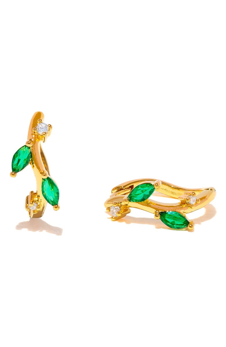 Girls Crew Morning Dew Huggie Hoop Earrings, Alternate, color, Gold