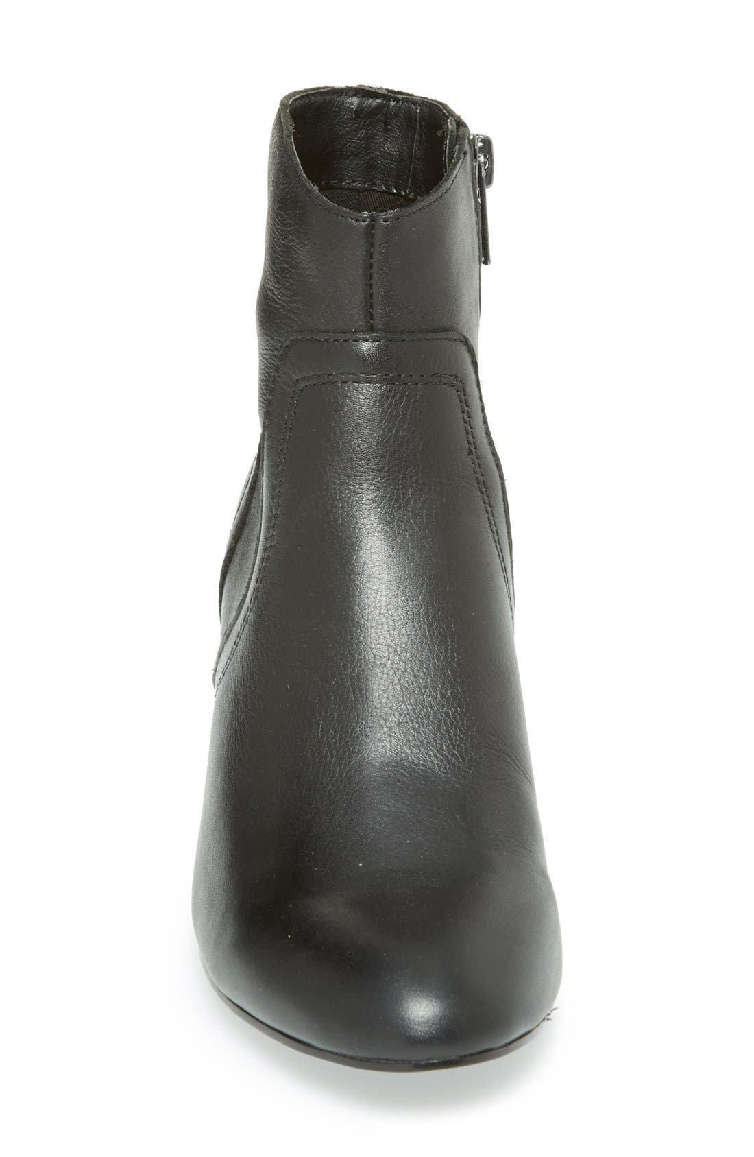 'Porcha' Ankle Bootie, Alternate, color, BLACK LEATHER