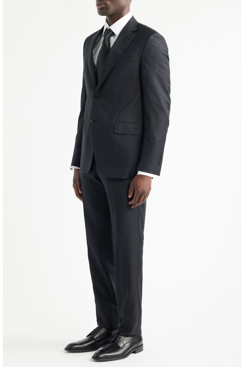 Flynn Classic Fit Black Wool Suit, Alternate, color, BLACK