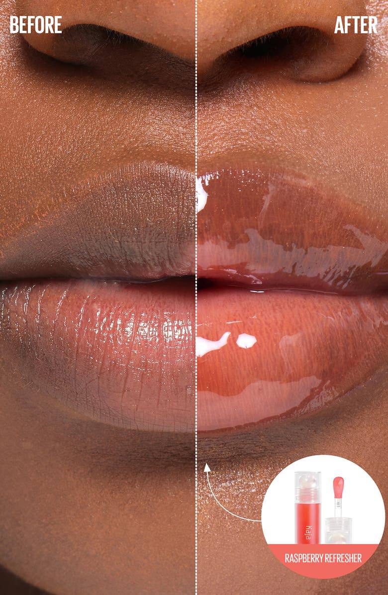 Kaja Juicy Glass Lip Oil, Alternate, color, Raspberry Refresher