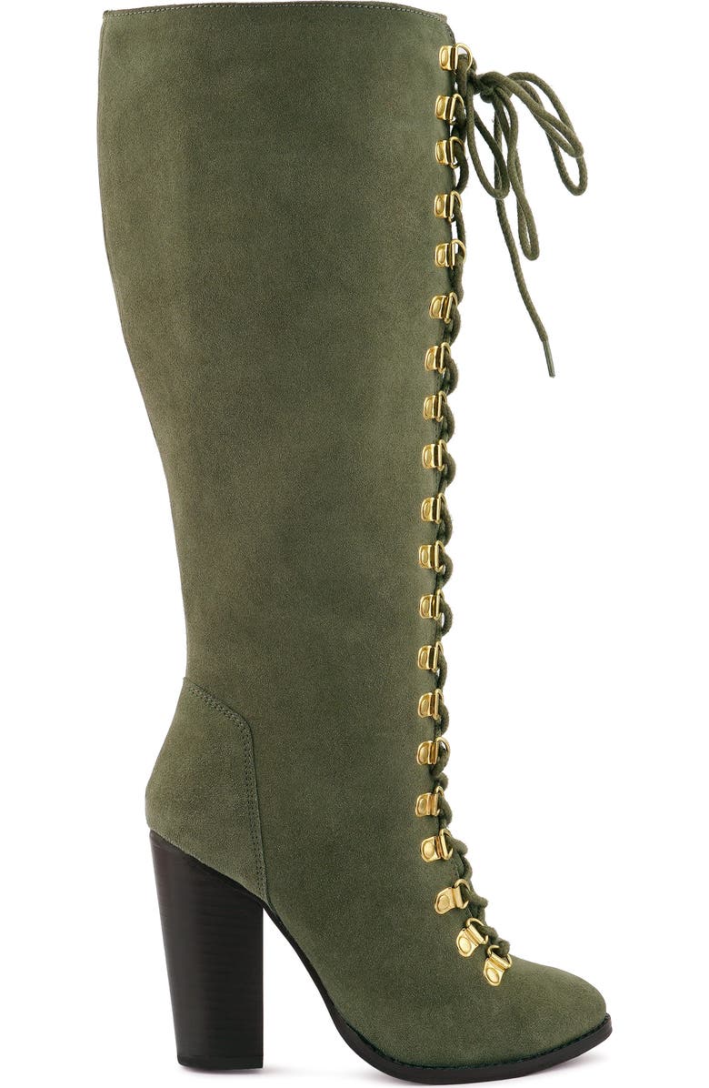 Rag & Co Street Slay Knee High Boot, Alternate, color, Olive