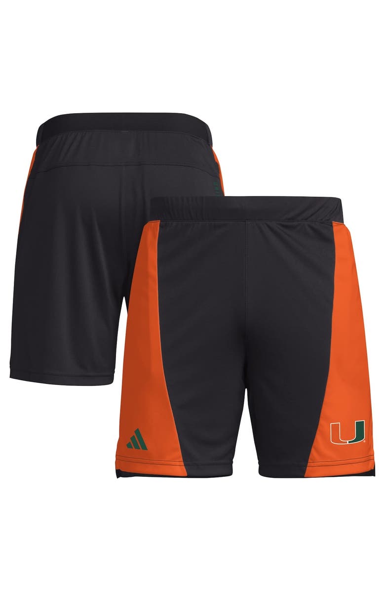 adidas Men's adidas Black Miami Hurricanes Designed for Training 7" AEROREADY Shorts, Main, color, Black