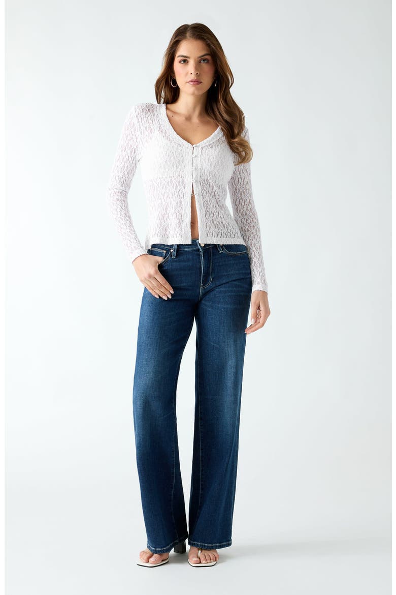 Matilde Lace Cardigan Top, Alternate, color, G011-OPEN