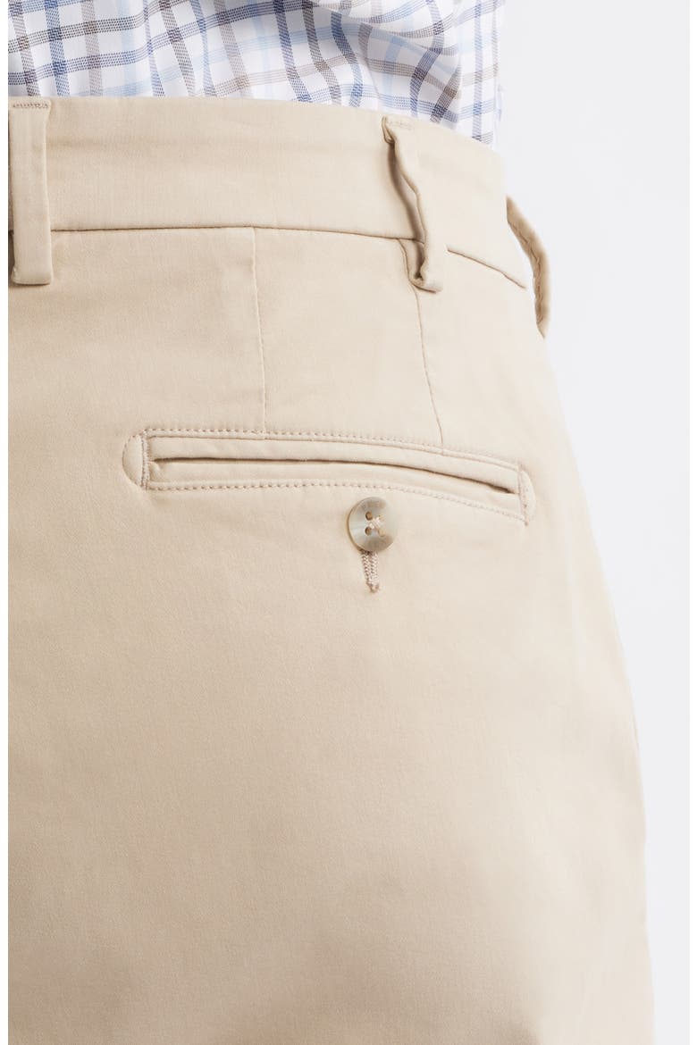 Signature Sateen Flat Front Pants, Alternate, color, KHAKI