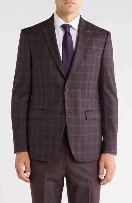 Check Wool Blend Sport Coat