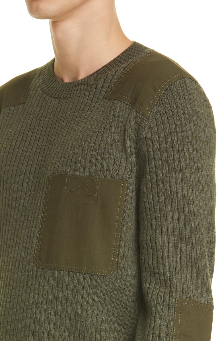 A.P.C. Men's Romain Rib Merino Wool Sweater, Alternate, color,