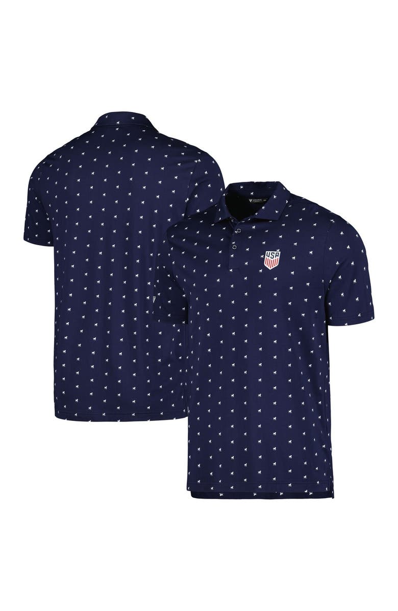 LEVELWEAR Men's Levelwear Navy USMNT Rover Polo, Alternate, color, Navy