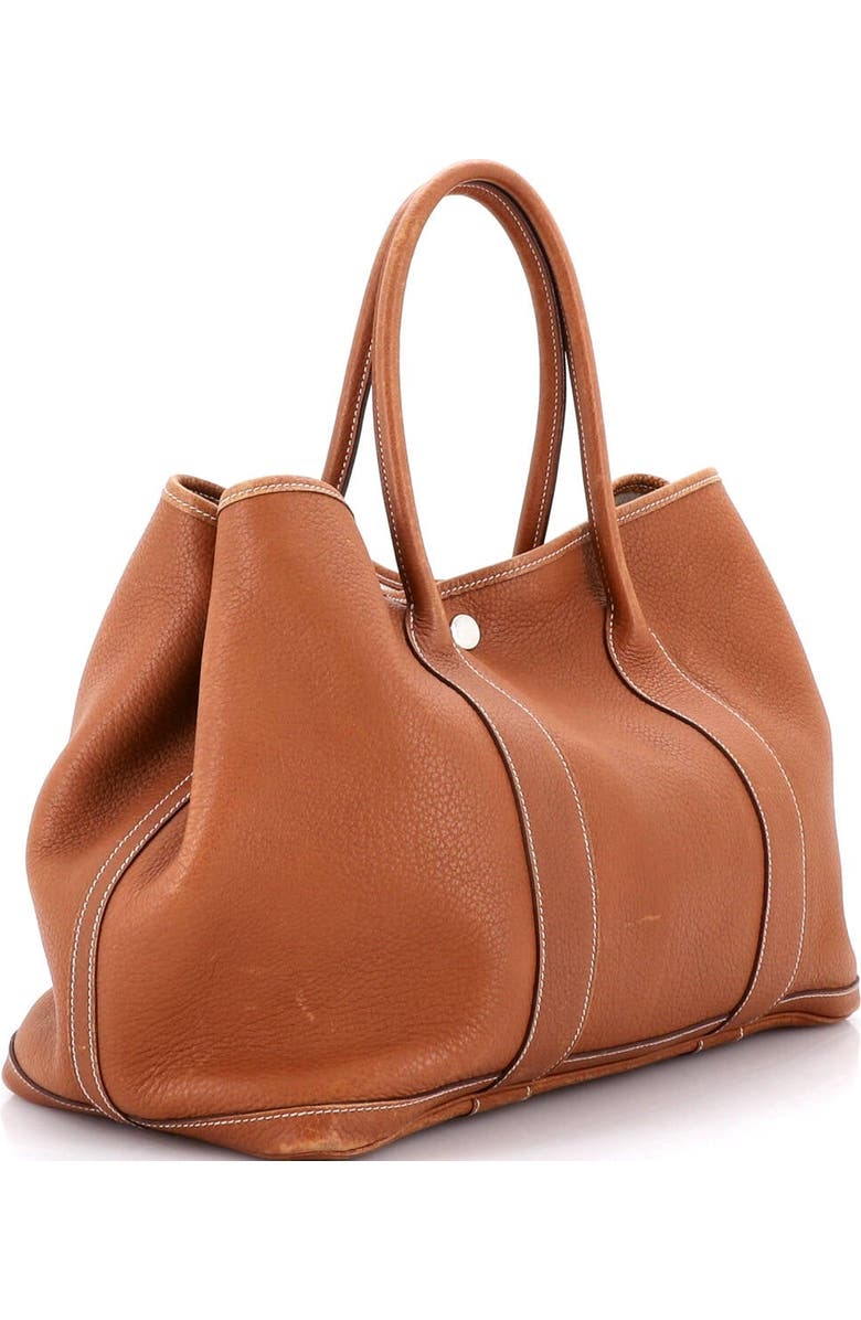 Pre-Owned Hermes Garden Party Tote Leather 36, Alternate, color, Gold