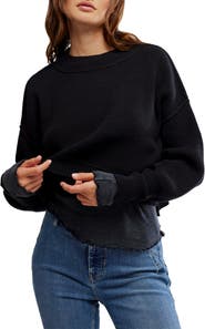 Free People Easy Street Crop Pullover