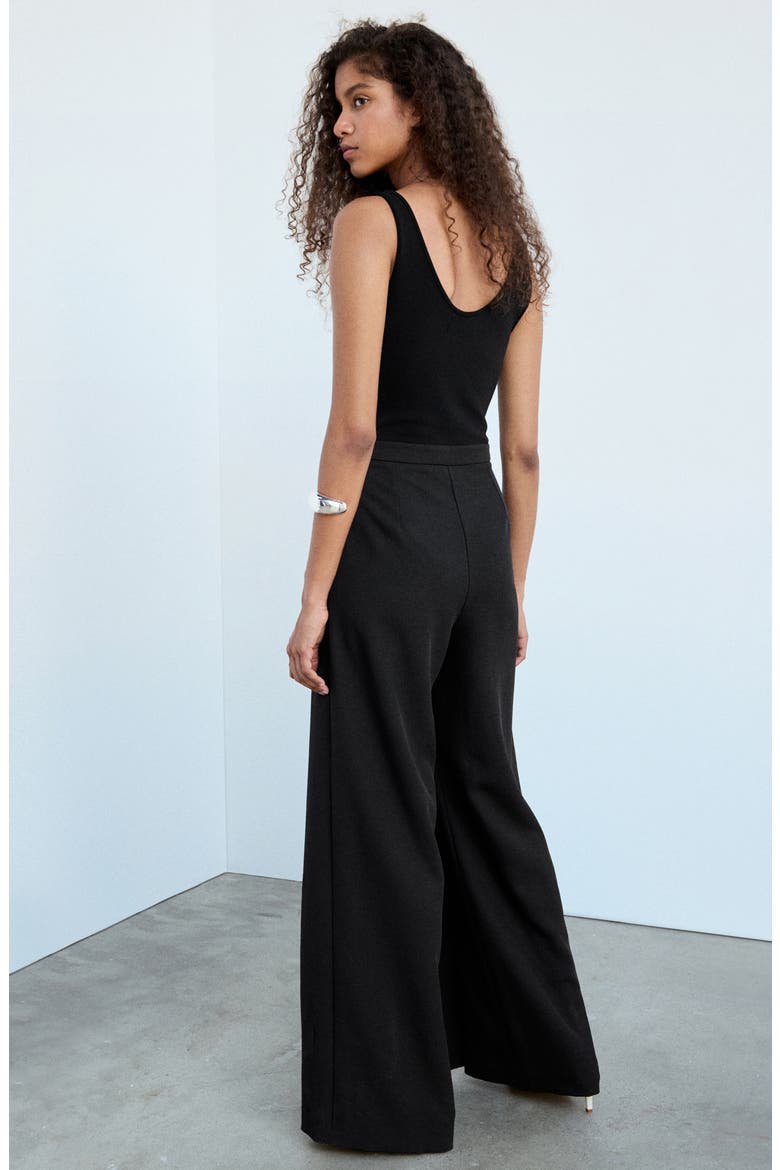 Jay Sleeveless Jumpsuit, Alternate, color, BLACK