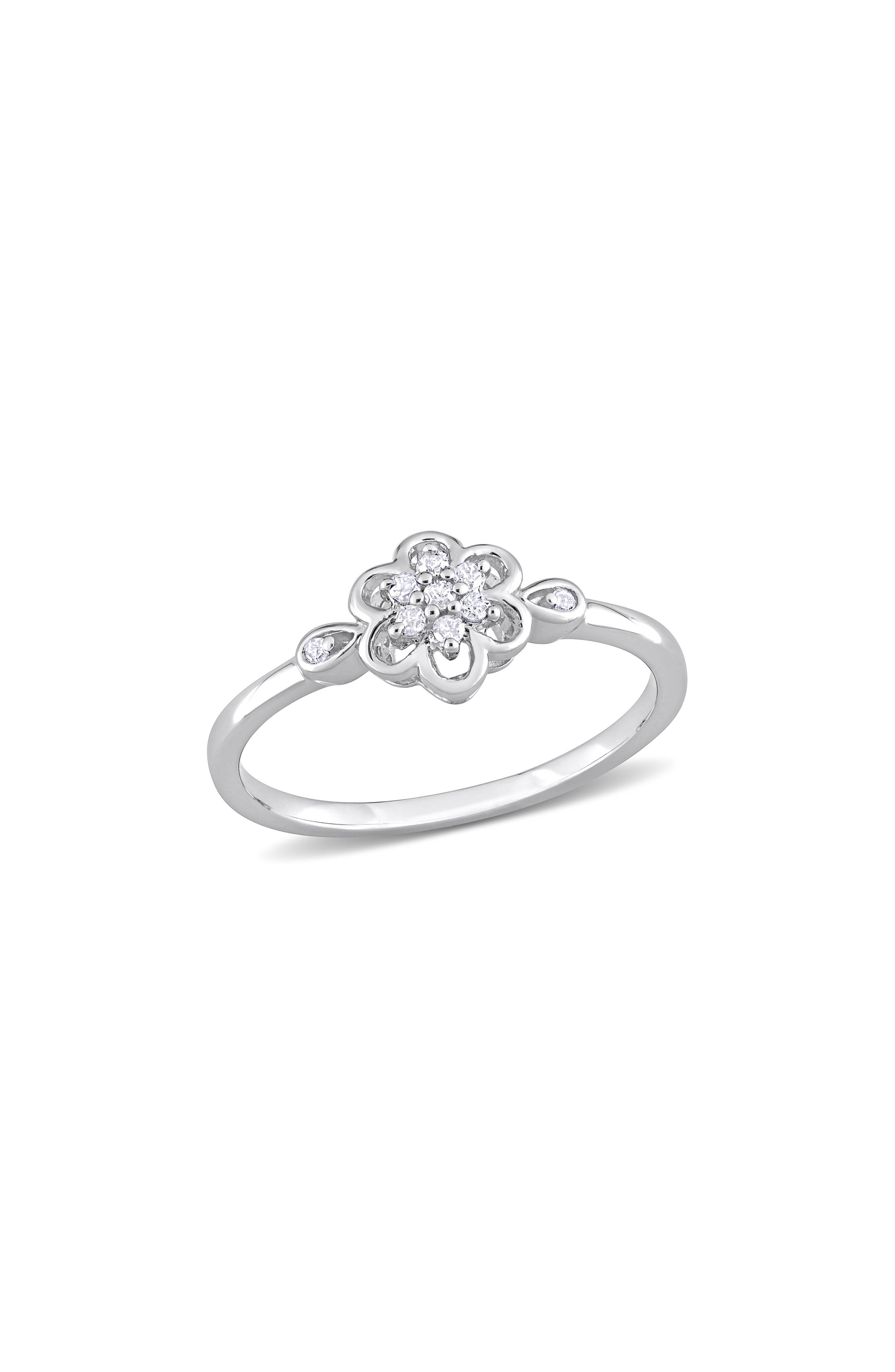 DELMAR Floral Diamond Ring - 0.08ct.