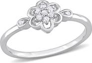 DELMAR Floral Diamond Ring - 0.08ct.