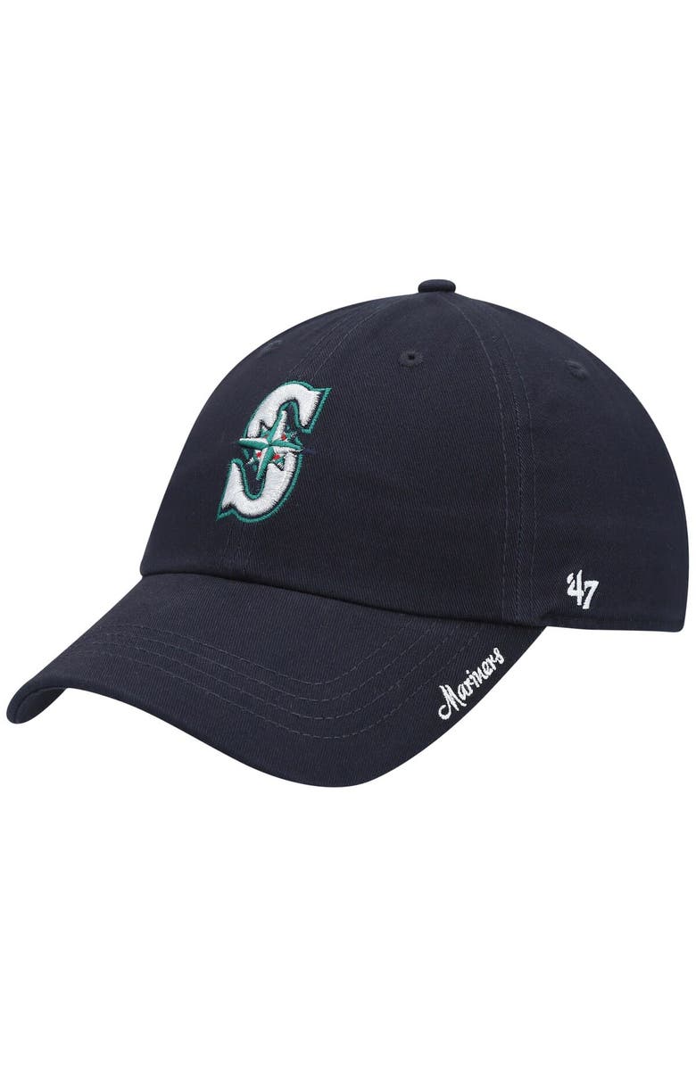 '47 Women's '47 Navy Seattle Mariners Team Miata Clean Up Adjustable Hat, Main, color, 
