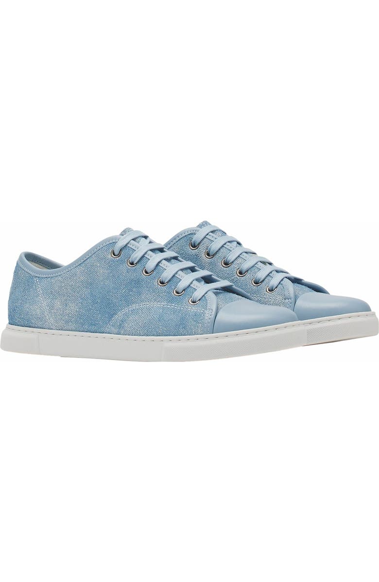 Lanvin Dbb1 Sneakers In Faded Denim For Women, Alternate, color,