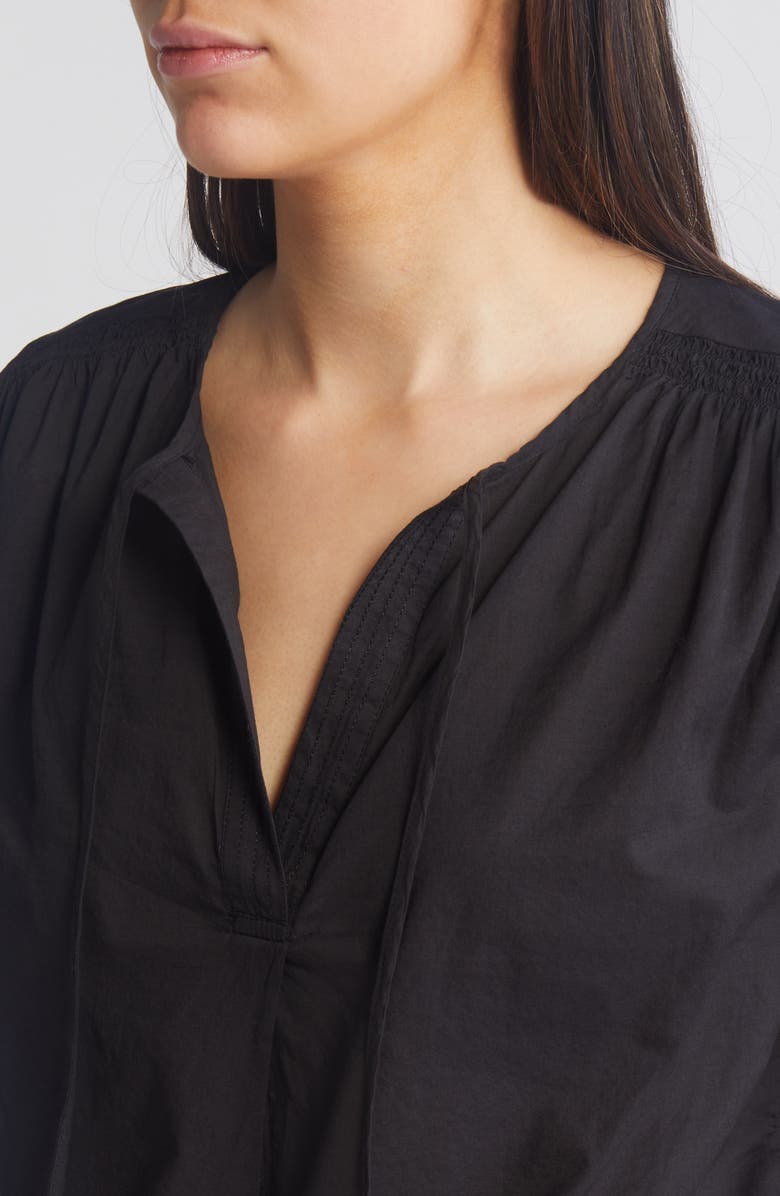 Treasure & Bond Tie Neck Cotton Top, Alternate, color, 