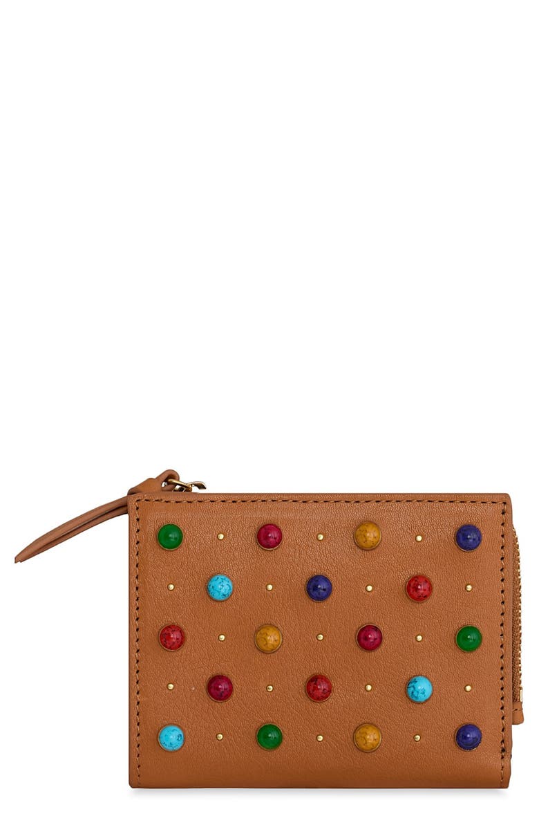 Rebecca Minkoff Slim Megan Leather Wallet, Main, color, Caramello