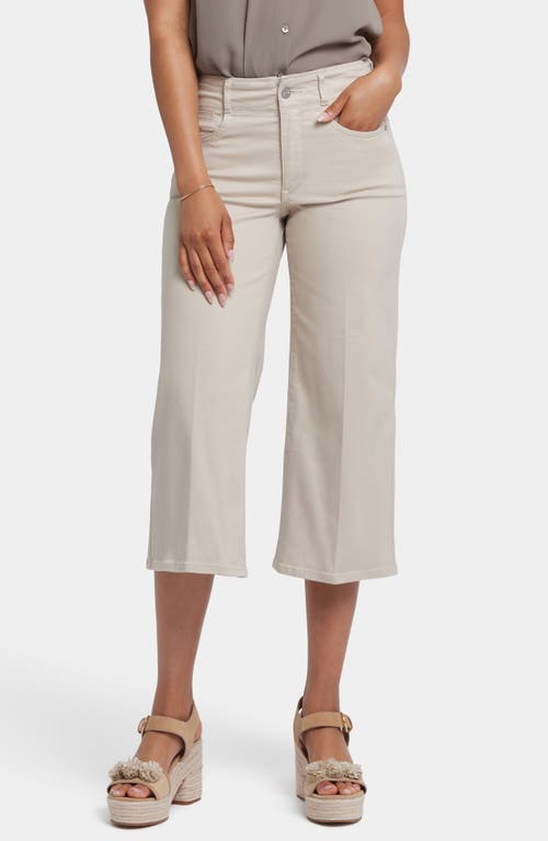 Nydj Brigitte High Waist Wide Leg Capri Jeans In Feather
