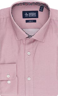 Original Penguin Royal Texture Slim Fit Dress Shirt