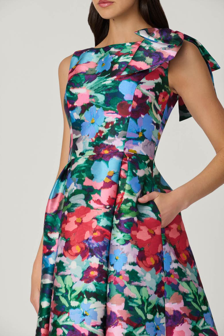 Midnight Eleanor Gancalo Floral Dress, Alternate, color, Navy Multi