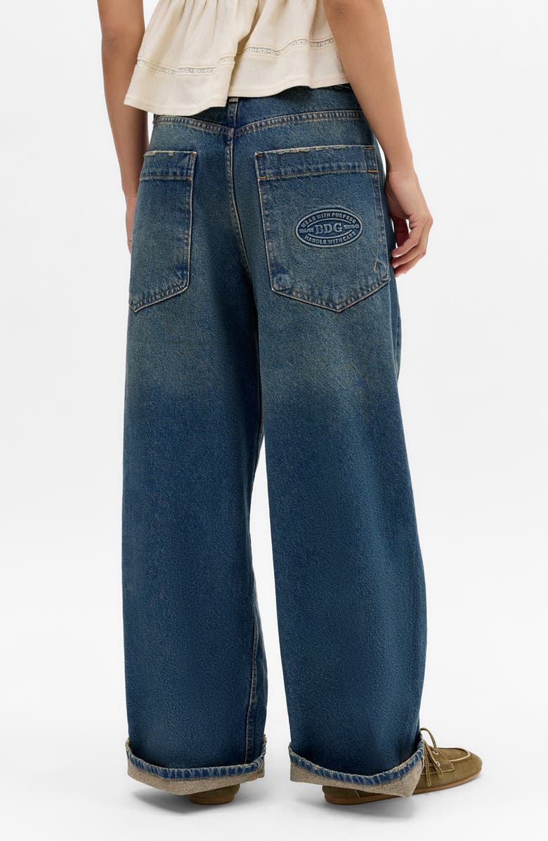 BDG Urban Outfitters Jaya Low Rise Wide Leg Jeans, Alternate, color, Tinted Blue