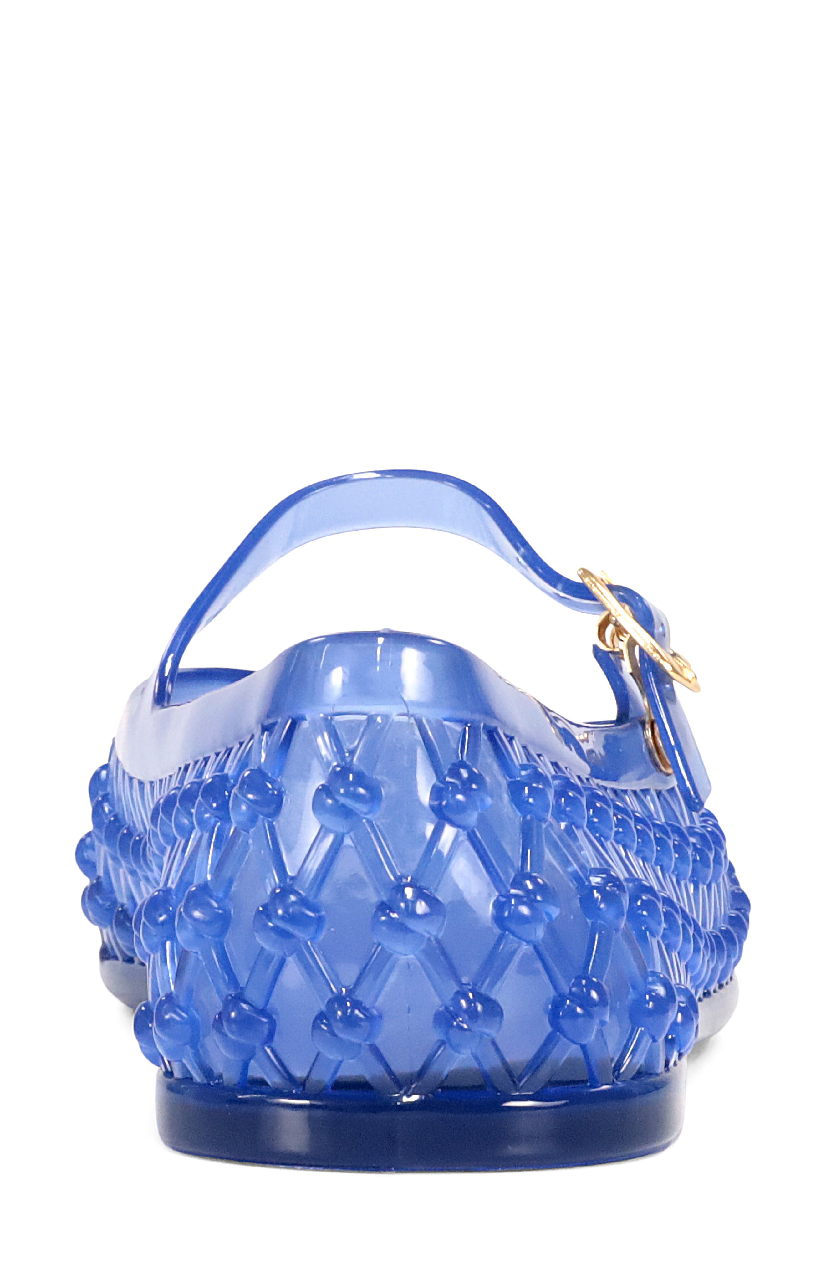 Angelica Mary Jane Jelly Flat, Alternate, color, NAVY BLUE PVC TRANSLUCENT