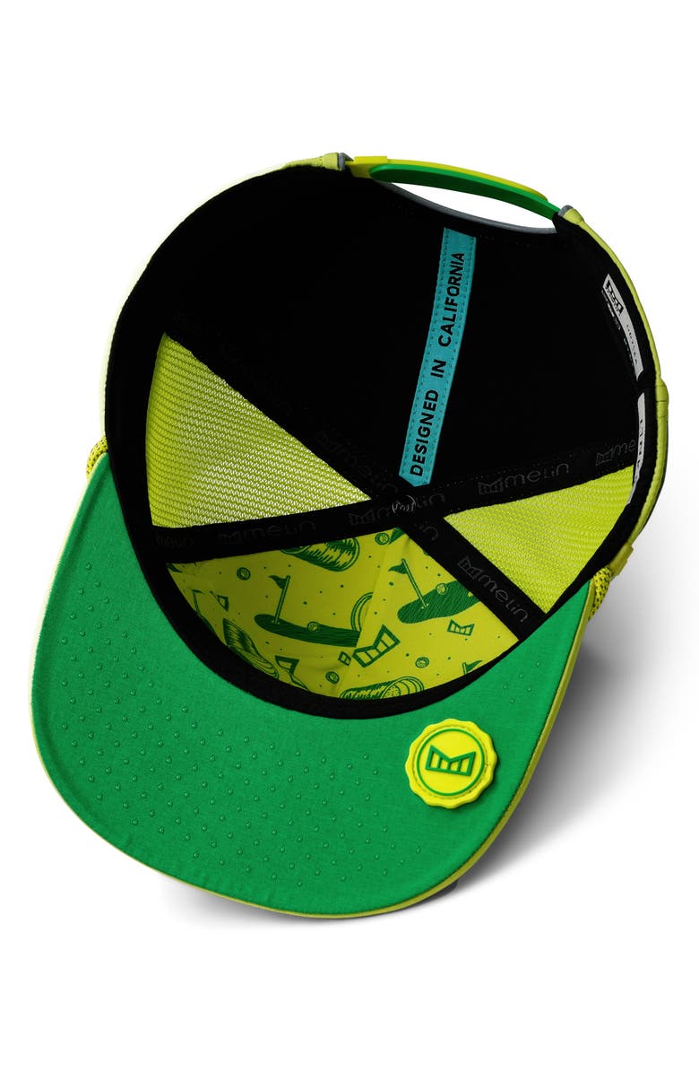 Melin Odysea Hydro Performance Snapback Hat, Alternate, color, Safety Green