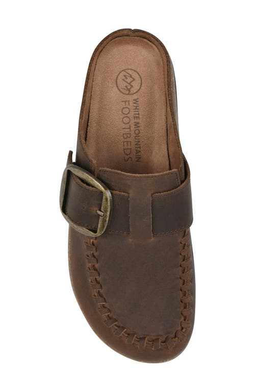 White Mountain Footwear Bayberry Mule In Brown Leather