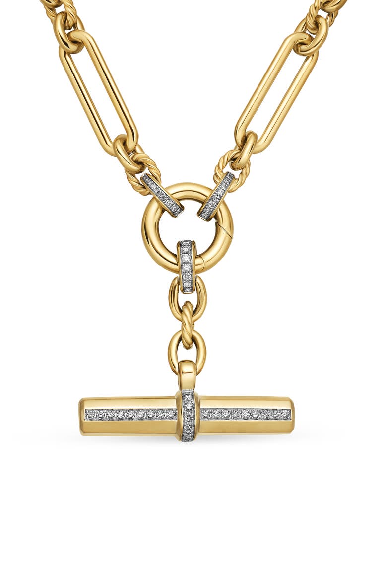 Lexington Chain Necklace in 18K Yellow Gold with Diamonds, Main, color, DIAMOND/ YELLOW GOLD