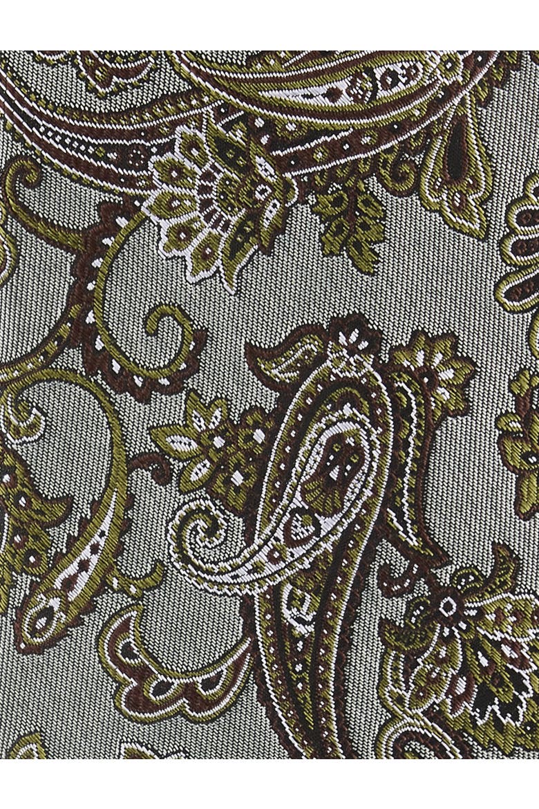 Big & Tall Dallard Paisley Tie, Alternate, color, PISTACHIO