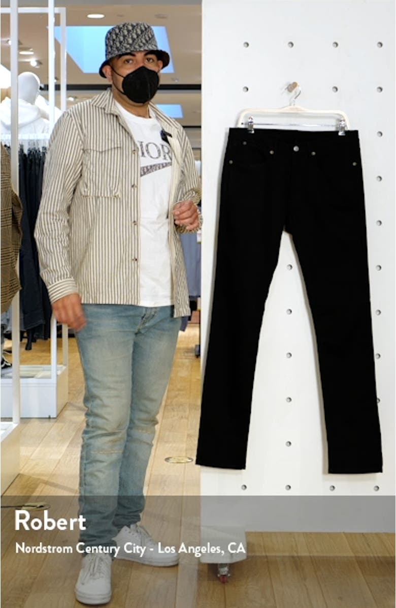 Men's Max Stay Black Slim Fit Jeans, sales video thumbnail