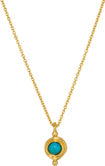 Ottoman Hands Birthstone Pendant Necklace