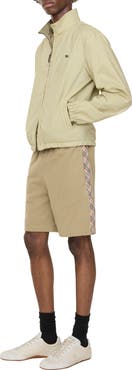 Burberry Check Trim Cotton Shorts