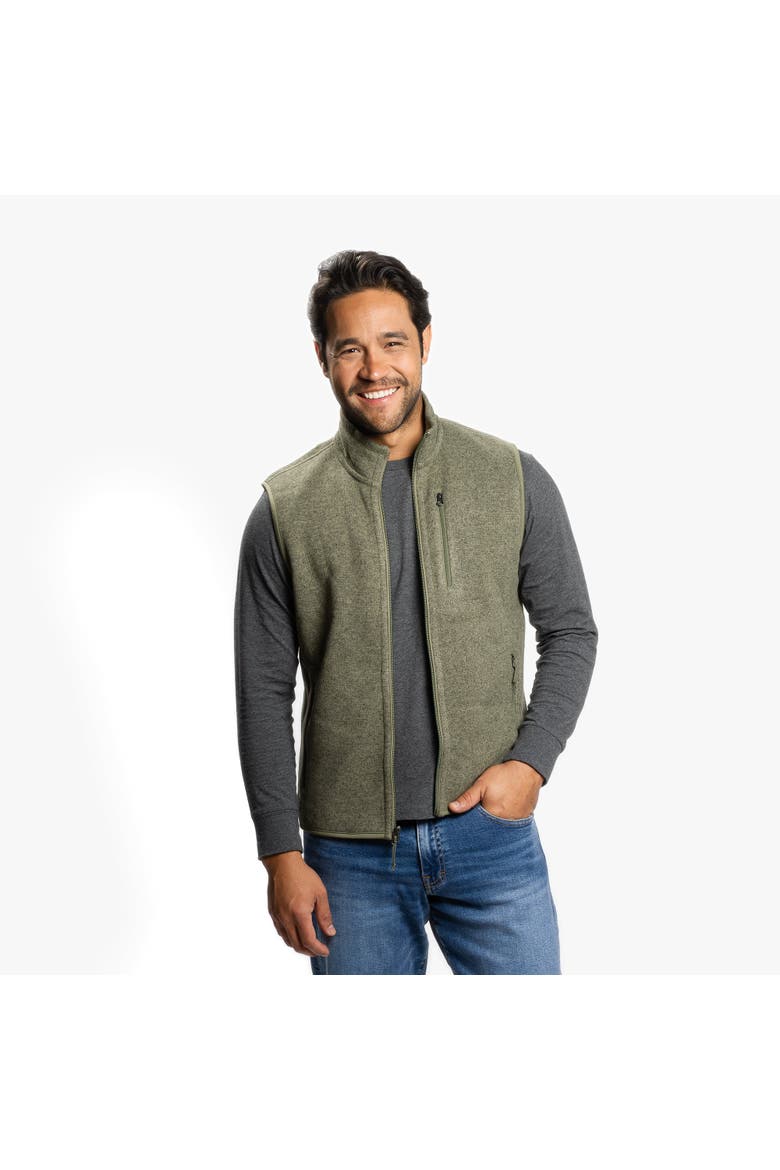 Polartec Fleece Vest, Main, color, Olive