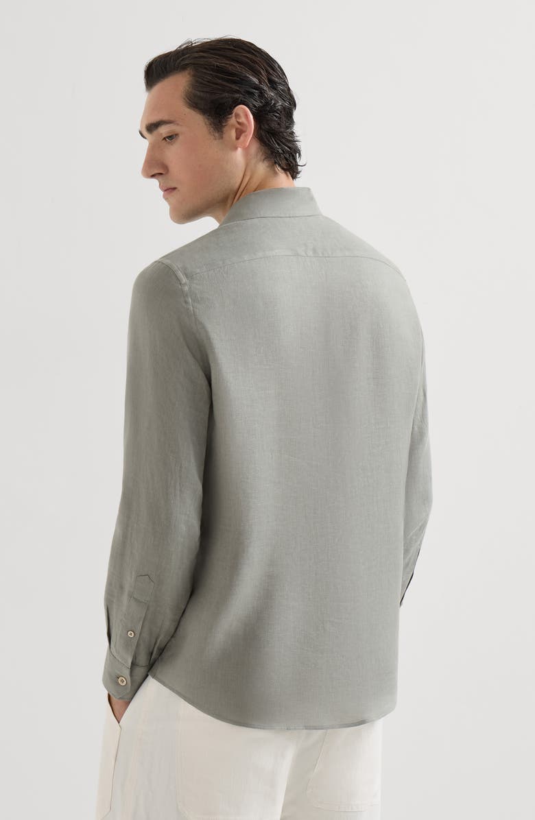 Brunello Cucinelli Shirt with chest pockets, Alternate, color, Khaki