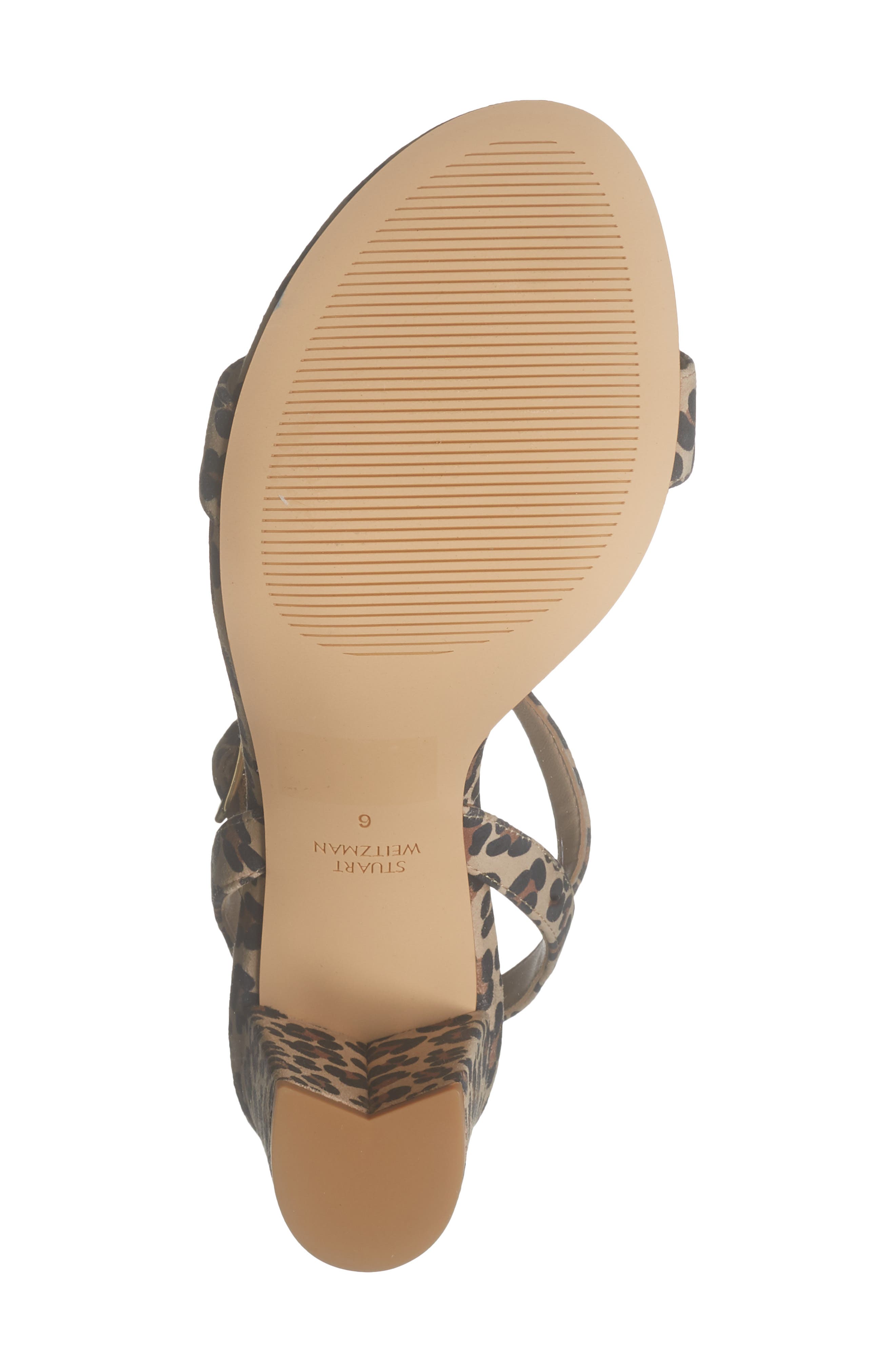 Stuart Weitzman Dancer 75 Block Heel Sandal, Alternate, color, Golden Beige/ Almond