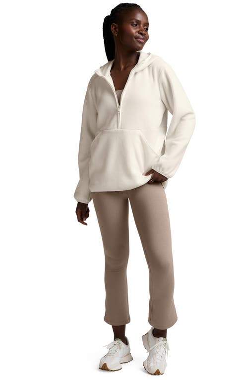 Beyond Yoga Explorer Half Zip Hoodie In White