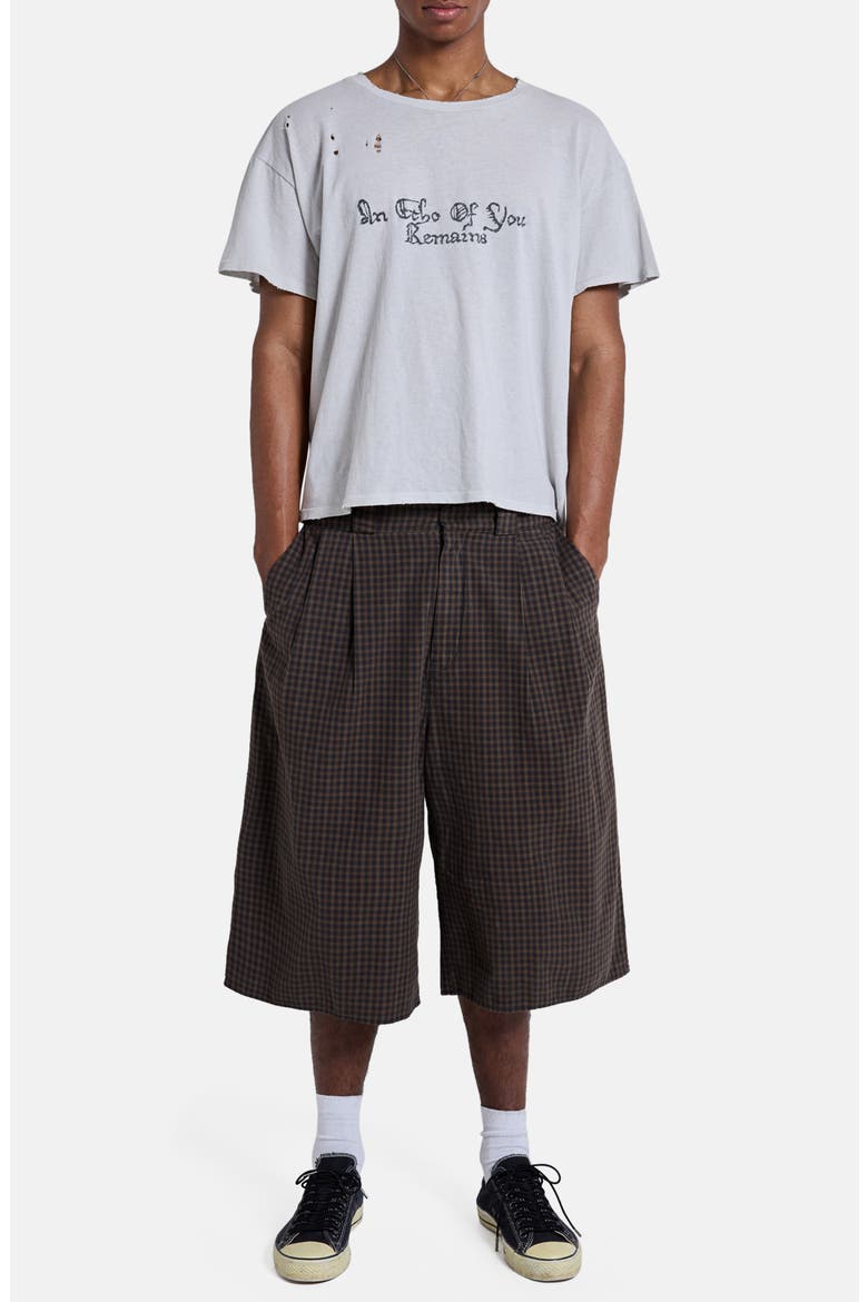 Goliath Pleated XL Check Shorts, Alternate, color, BLUE