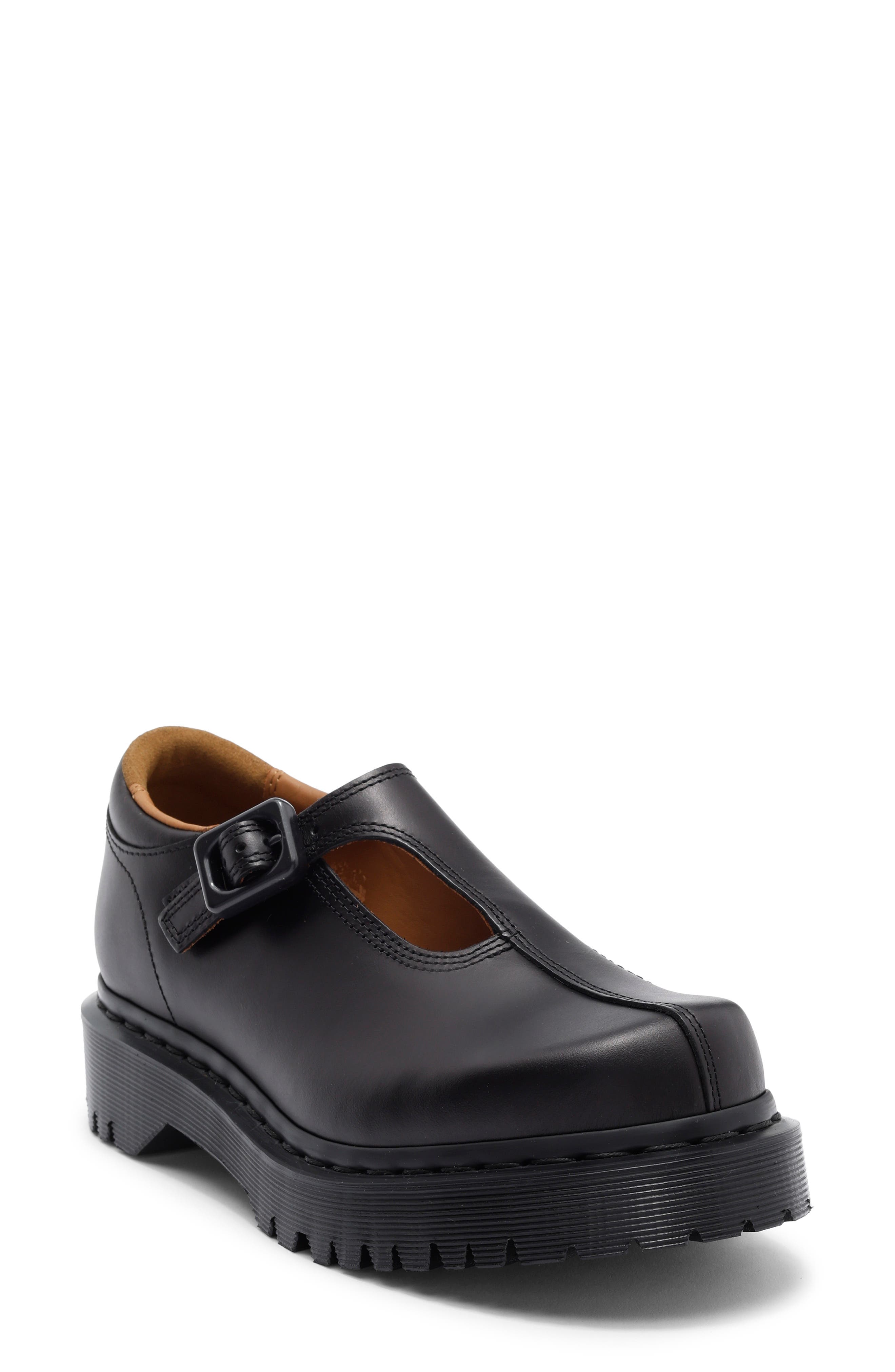 Dr. Martens Rejena Mary Jane Platform Flat, Main, color, Black