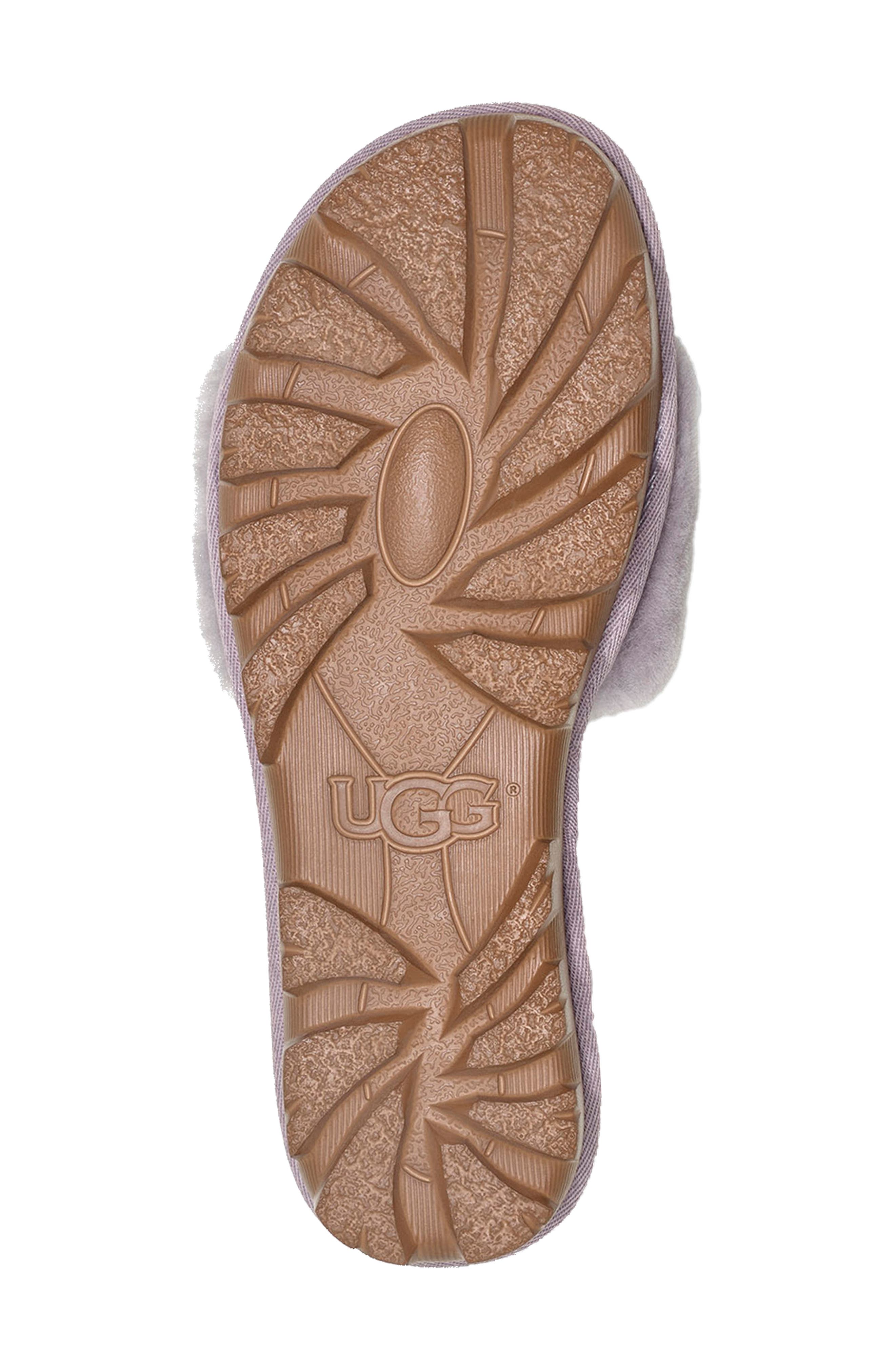 Cozette Genuine Shearling Slipper, Alternate, color, SOFT AMETHYST