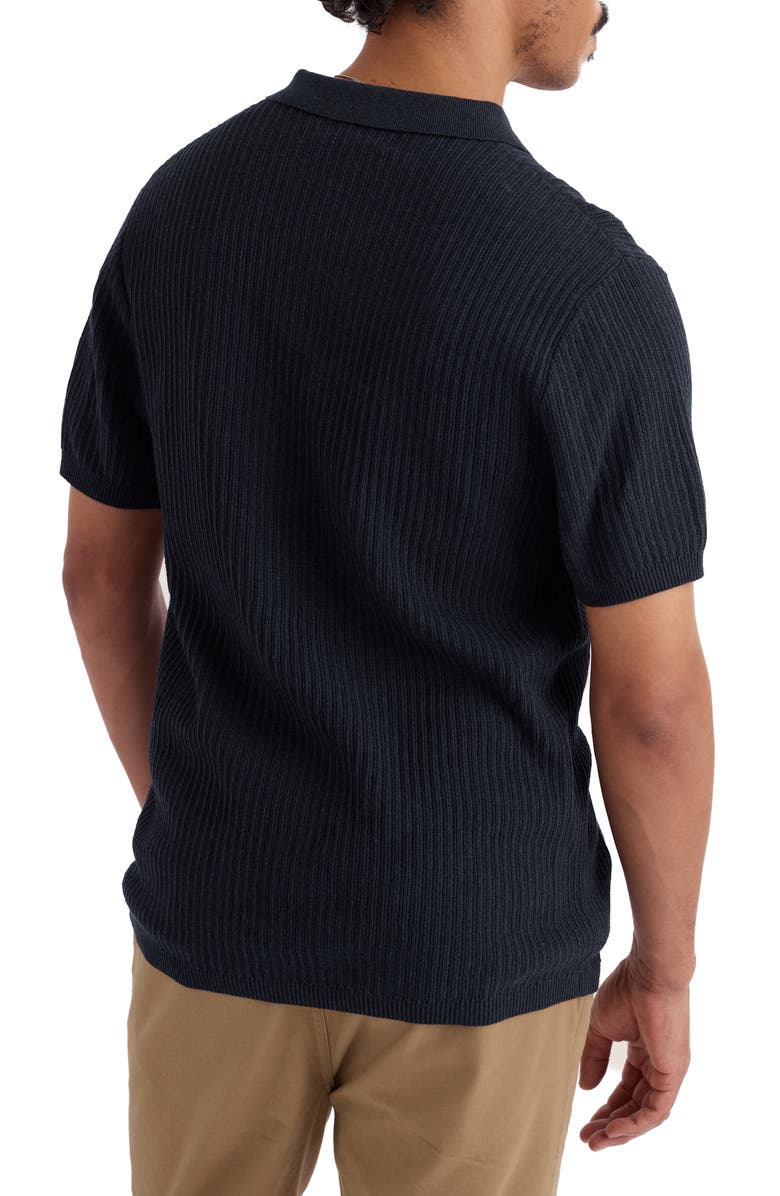 Seasalt Cornwall Koeswik Ribbed Organic Cotton Polo, Alternate, color, Maritime