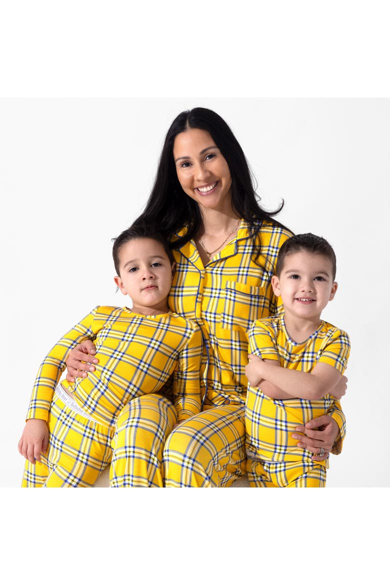 Clueless Total Betty Plaid Kids 2-Piece Short Sleeve & Shorts Pajama Set, Alternate, color, Clueless Total Betty Plaid
