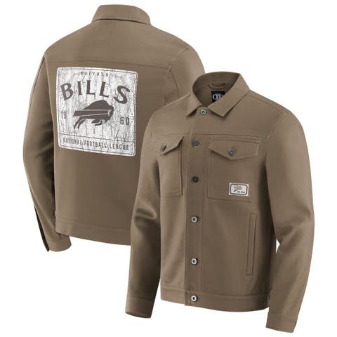 Men
s Darius Rucker Collection by Fanatics Tan Buffalo Bills Trucker Full-Button Jacket