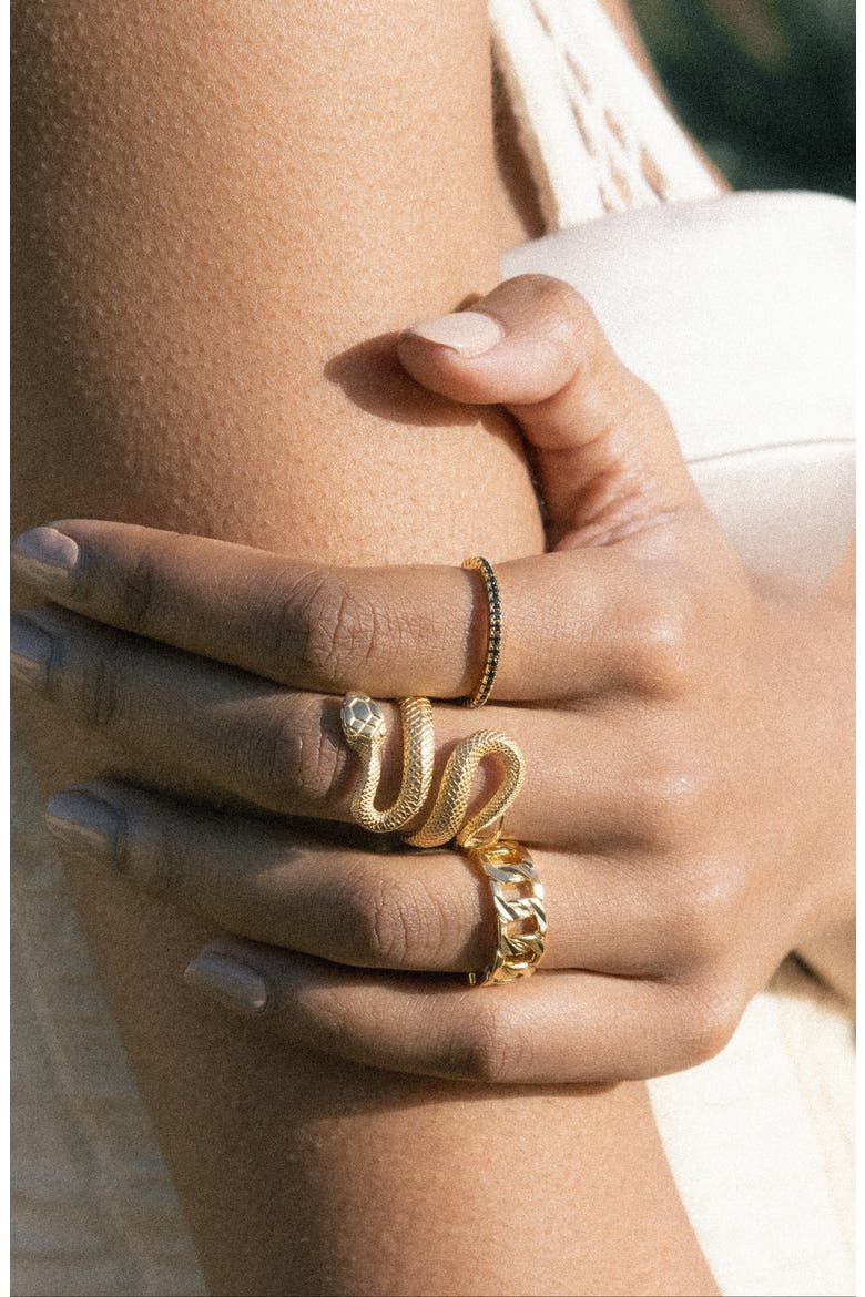 Noiré Cubic Zirconia Ring, Alternate, color, GOLD