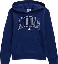 adidas Kids' 3-Stripe Fleece Hoodie